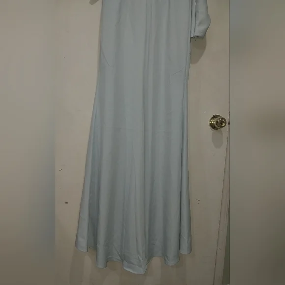 Mac Duggal Light Blue One Shoulder Dress - Picture 11 of 16